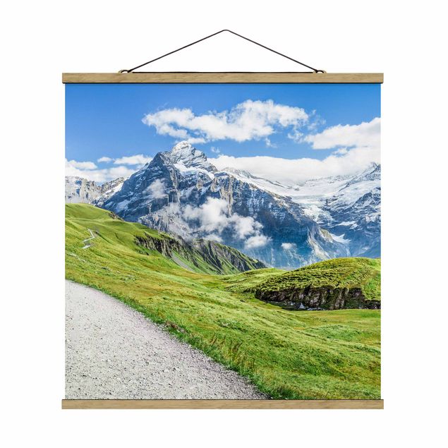 Wanddeko Esszimmer Grindelwald Panorama