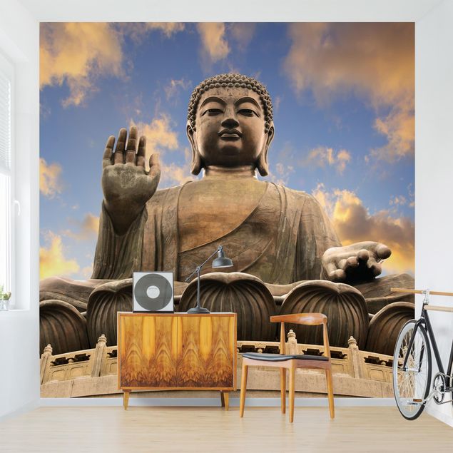 Wanddeko Wohnzimmer Großer Buddha