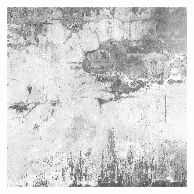 Wanddeko Esszimmer Grunge Betonwand Grau
