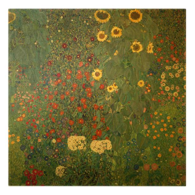 Wanddeko Schlafzimmer Gustav Klimt - Garten Sonnenblumen