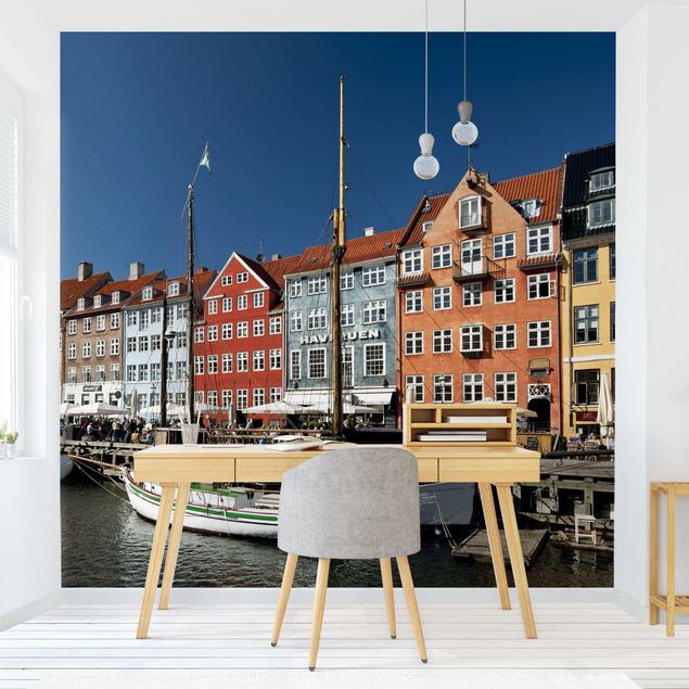 Wanddeko Wohnzimmer Hafen in Kopenhagen