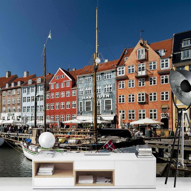Wanddeko Flur Hafen in Kopenhagen