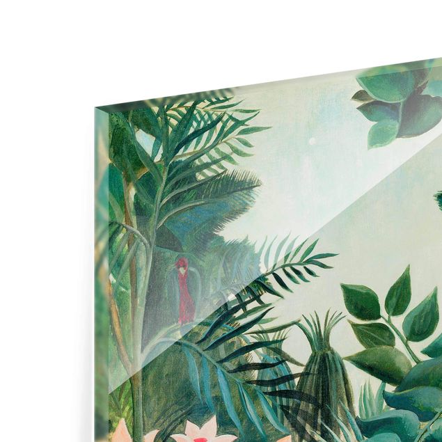 Wanddeko über Bett Henri Rousseau - Dschungel am Äquator