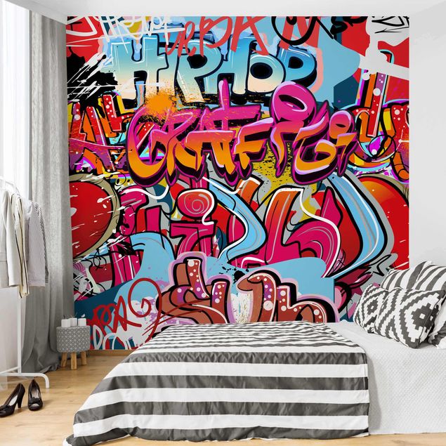Wanddeko Büro HipHop Graffiti