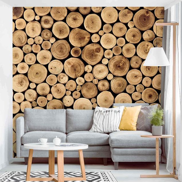 Wanddeko Schlafzimmer Homey Firewood