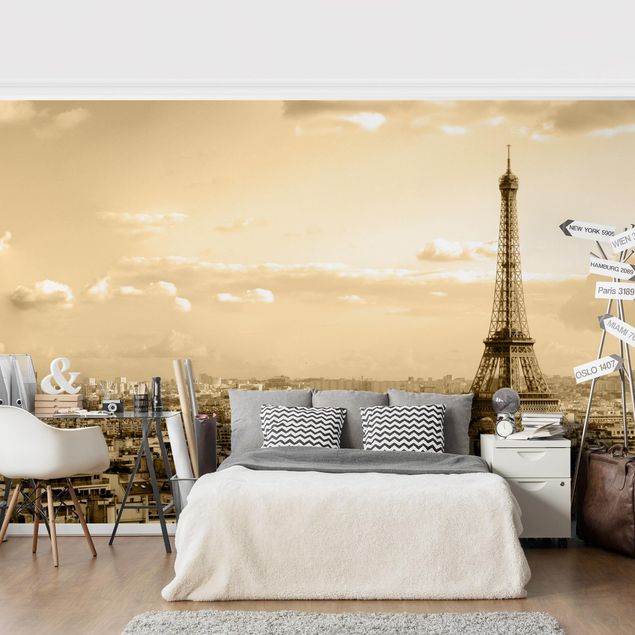 Wanddeko Wohnzimmer I Love Paris