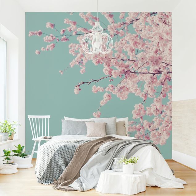 Wanddeko Schlafzimmer Japanische Kirschblüte