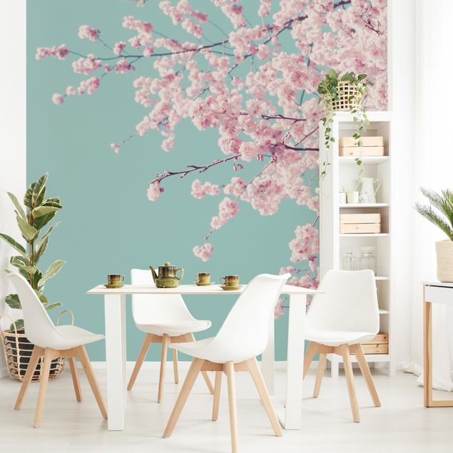 Wanddeko Flur Japanische Kirschblüte