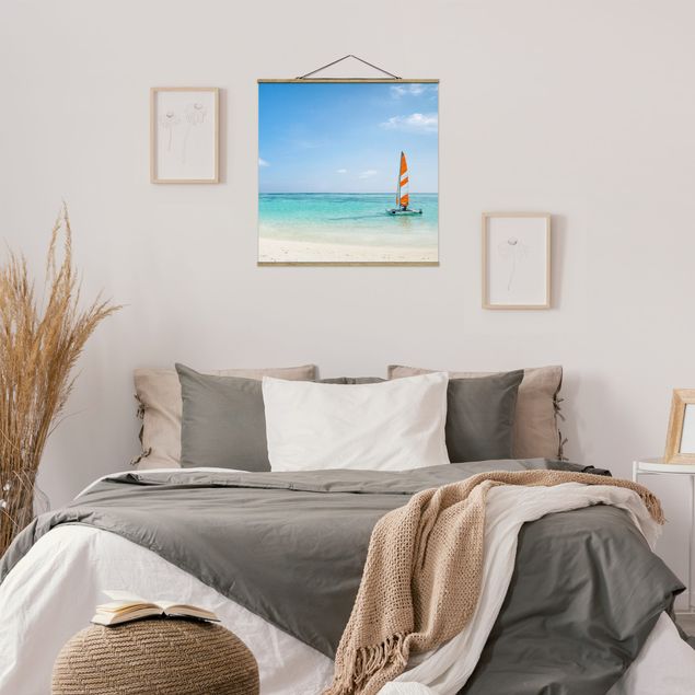 Wanddeko Schlafzimmer Katamaran auf dem Indischen Ozean