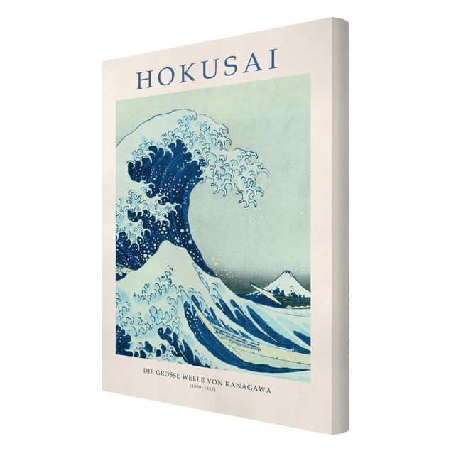 Wanddeko Gäste WC Katsushika Hokusai - Die grosse Welle von Kanagawa - Museumsedition