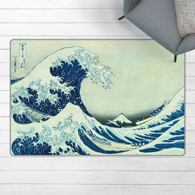 Wanddeko Wohnzimmer Katsushika Hokusai - Die grosse Welle von Kanagawa