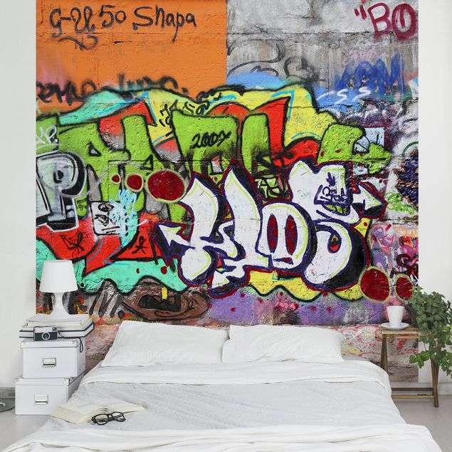 Wanddeko Jugendzimmer Graffiti Wall
