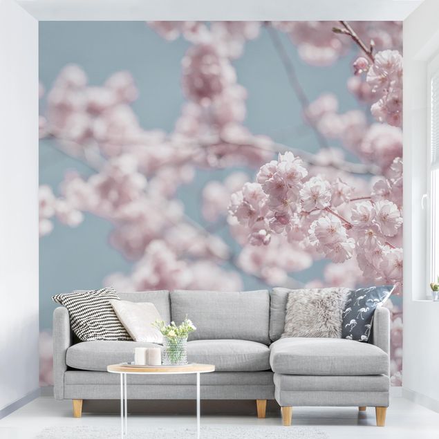 Wanddeko Wohnzimmer Kirschblütenparty