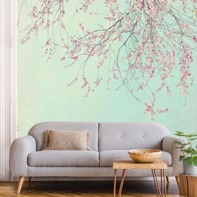 Wanddeko Schlafzimmer Kirschblütensehnsucht