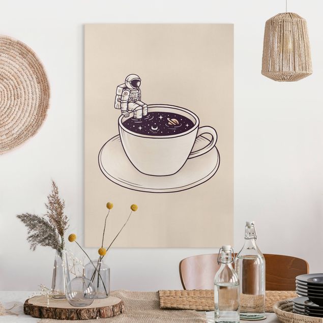 Wanddeko Küche Kosmischer Kaffee