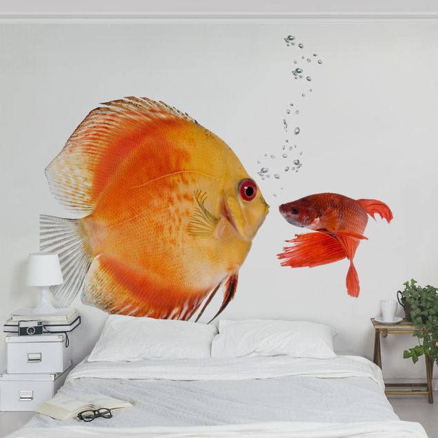 Wanddeko Schlafzimmer Küssende Fische