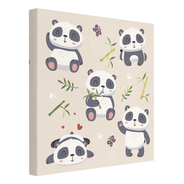 Wandbilder Modern Kuschelige Pandas
