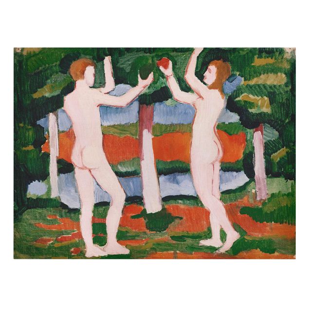 Wanddeko Esszimmer August Macke - Adam und Eva