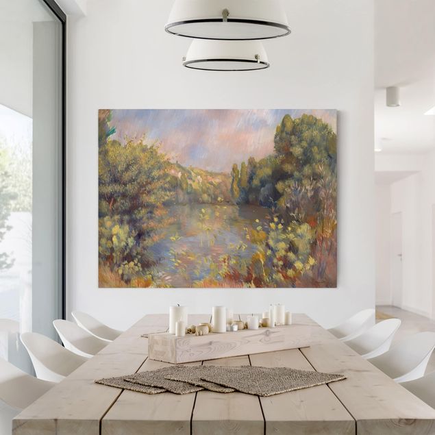 Wanddeko Wohnzimmer Auguste Renoir - Landschaft mit See