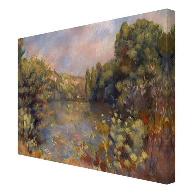 Wanddeko grün Auguste Renoir - Landschaft mit See
