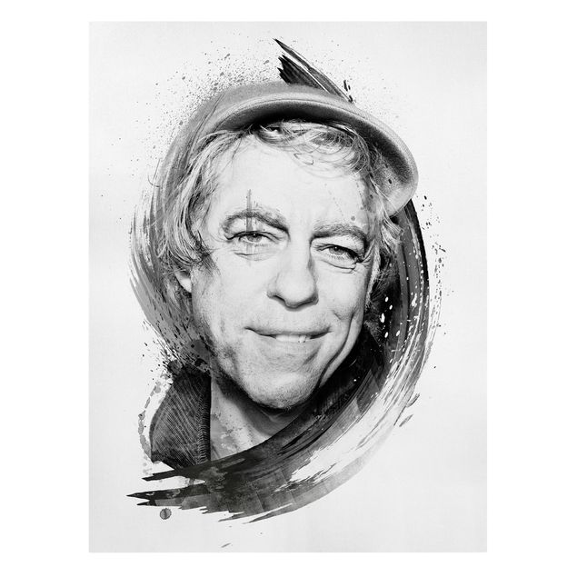 Wanddeko Büro Artists 4 Viva con Agua - Bob Geldof - Strassenkoeter - Viva con Agua