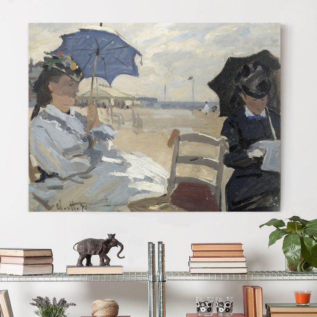 Impressionismus Bilder kaufen Claude Monet - Strand von Trouville