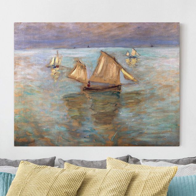 Wanddeko braun Claude Monet - Fischerboote