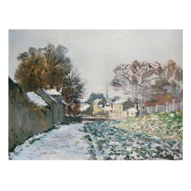 Wanddeko Esszimmer Claude Monet - Schnee bei Argenteuil