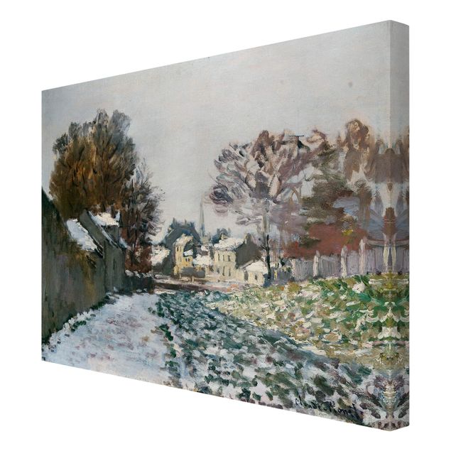 Wanddeko Büro Claude Monet - Schnee bei Argenteuil