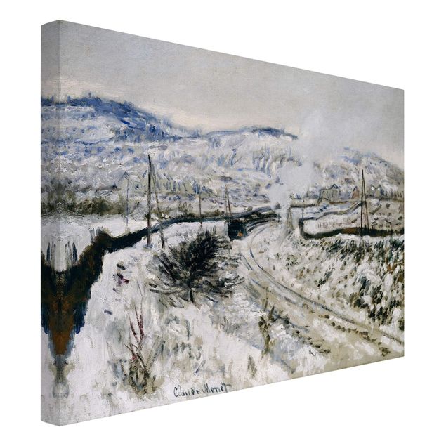 Wanddeko Flur Claude Monet - Zug im Schnee