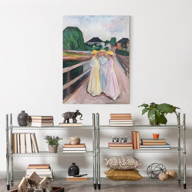 Wanddeko Schlafzimmer Edvard Munch - Drei Mädchen