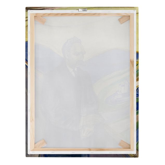 Wanddeko Büro Edvard Munch - Porträt Nietzsche