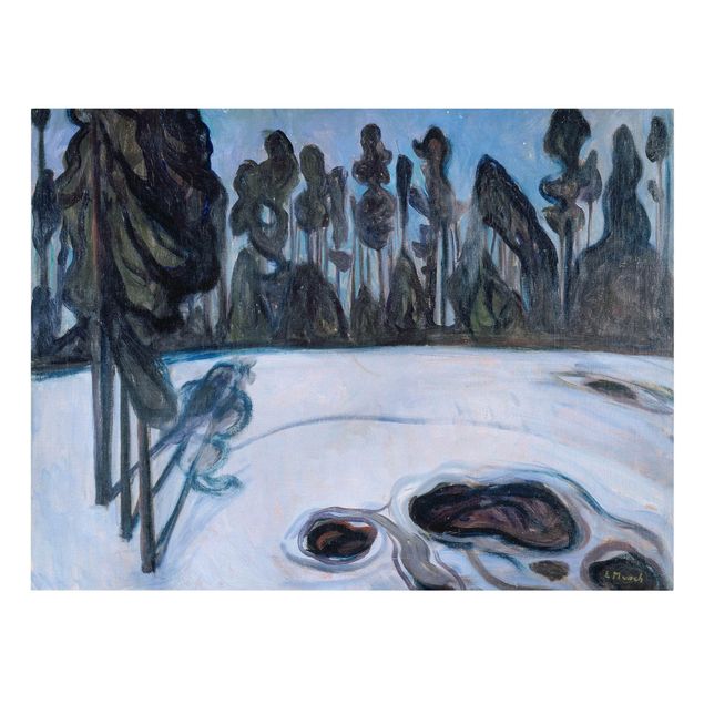 Post Impressionismus Bilder Edvard Munch - Sternennacht