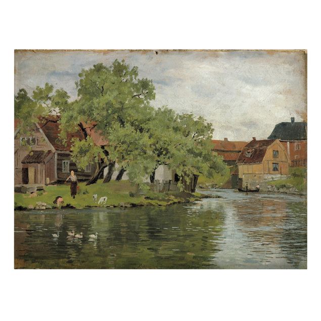 Post Impressionismus Bilder Edvard Munch - Fluss Akerselven