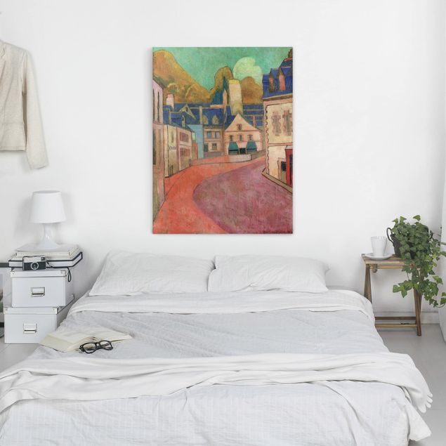 Wanddeko Schlafzimmer Emile Bernard - La Rue Rose à Pont-Aven