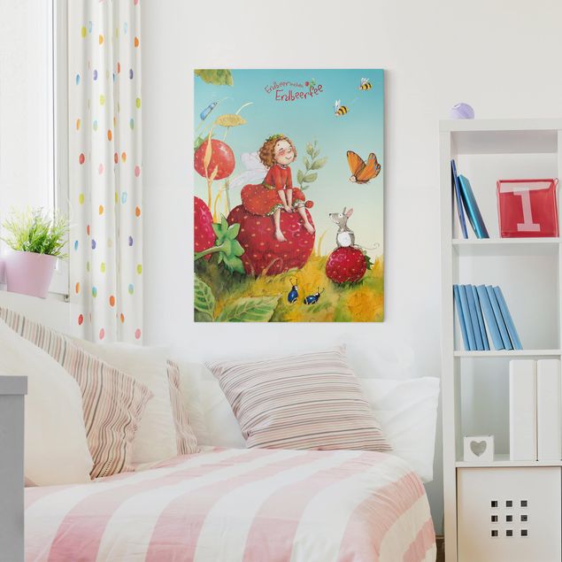 Wanddeko Büro Erdbeerinchen Erdbeerfee - Zauberhaft
