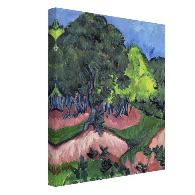 Wanddeko Esszimmer Ernst Ludwig Kirchner - Landschaft mit Kastanienbaum