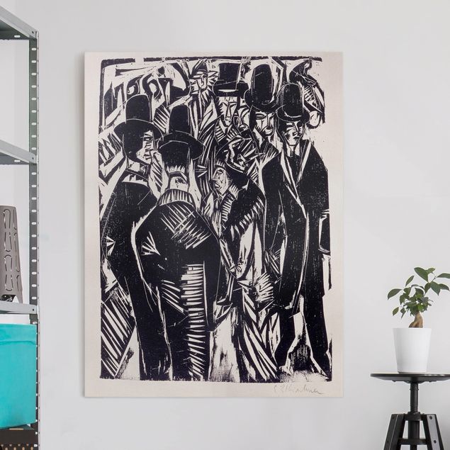 Wanddeko Wohnzimmer Ernst Ludwig Kirchner - Straßenszene
