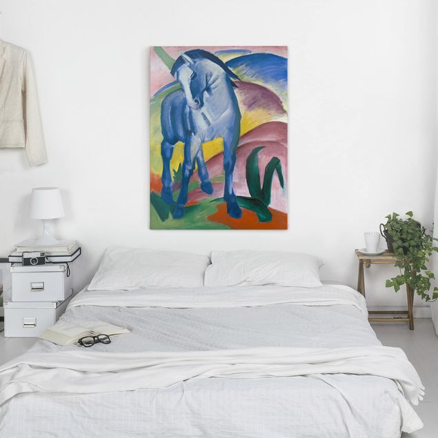 Wanddeko Schlafzimmer Franz Marc - Blaues Pferd