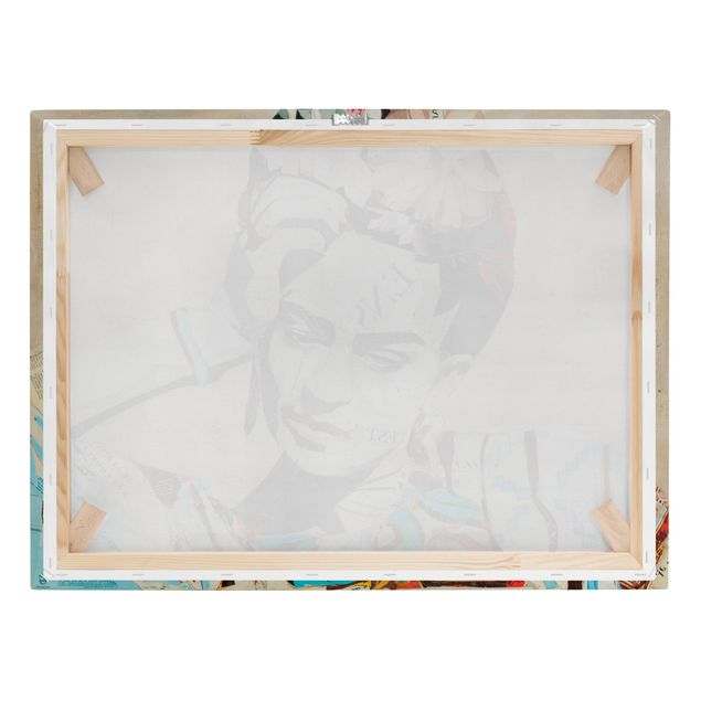 Wanddeko Treppenhaus Frida Kahlo - Collage No.1