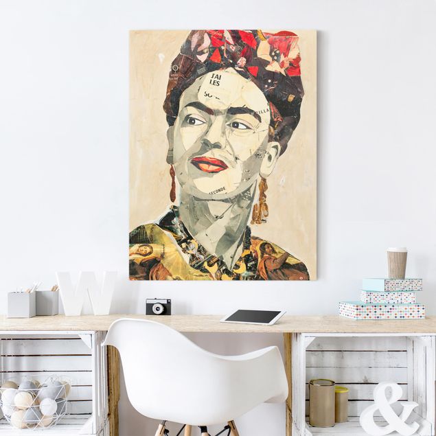 Wanddeko Schlafzimmer Frida Kahlo - Collage No.2
