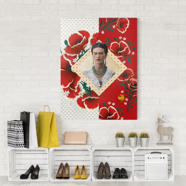 Wanddeko Küche Frida Kahlo - Mohnblüten