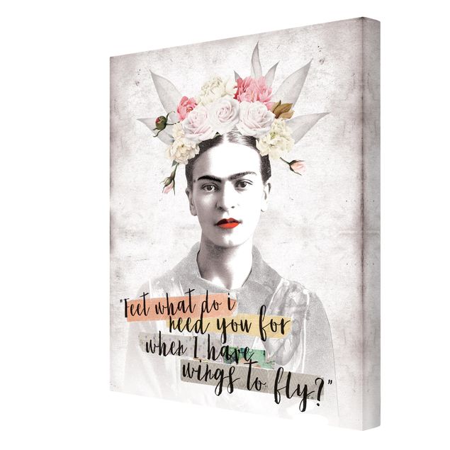 Wanddeko Treppenhaus Frida Kahlo - Quote