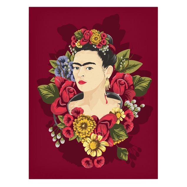 Wanddeko Esszimmer Frida Kahlo - Rosen