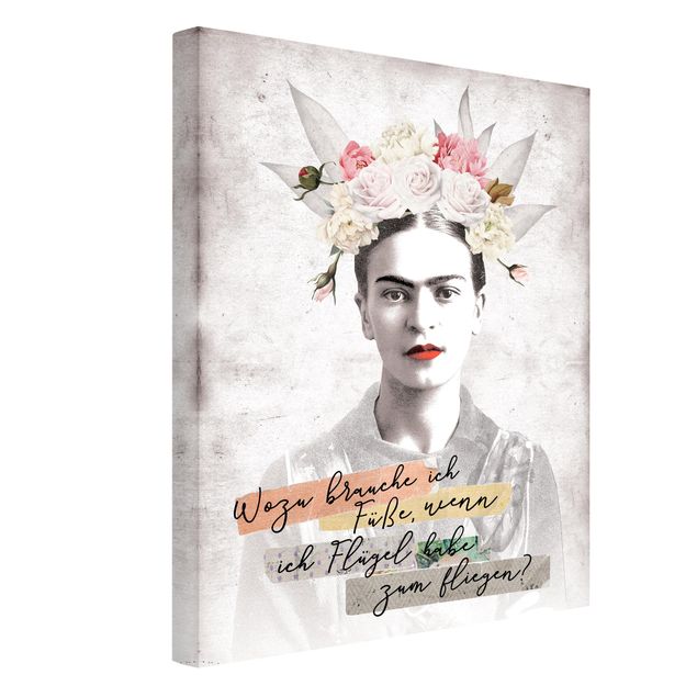 Wanddeko Esszimmer Frida Kahlo - Zitat