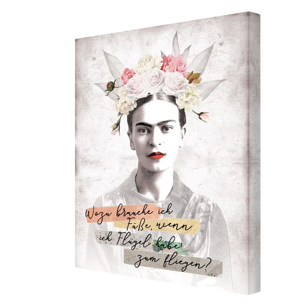 Wanddeko Treppenhaus Frida Kahlo - Zitat