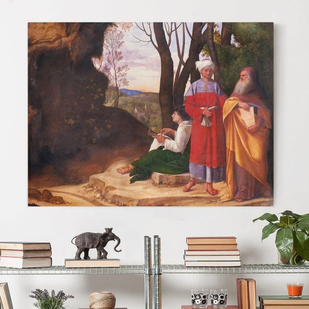Wanddeko Wohnzimmer Giorgione - Die drei Philosophen