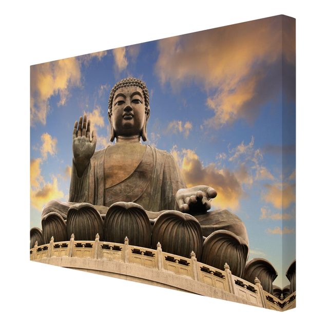 Wanddeko Büro Großer Buddha