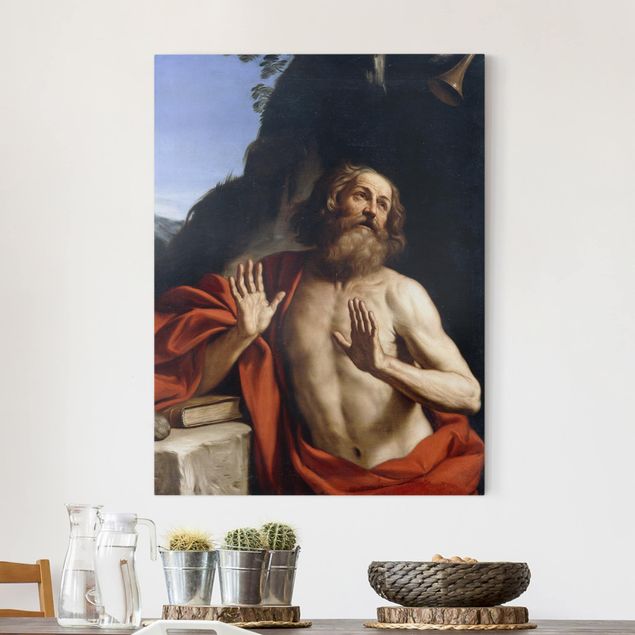 Wanddeko Wohnzimmer Guercino - Der heilige Hieronymus