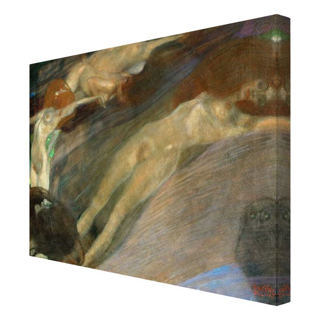 Wanddeko Esszimmer Gustav Klimt - Bewegtes Wasser